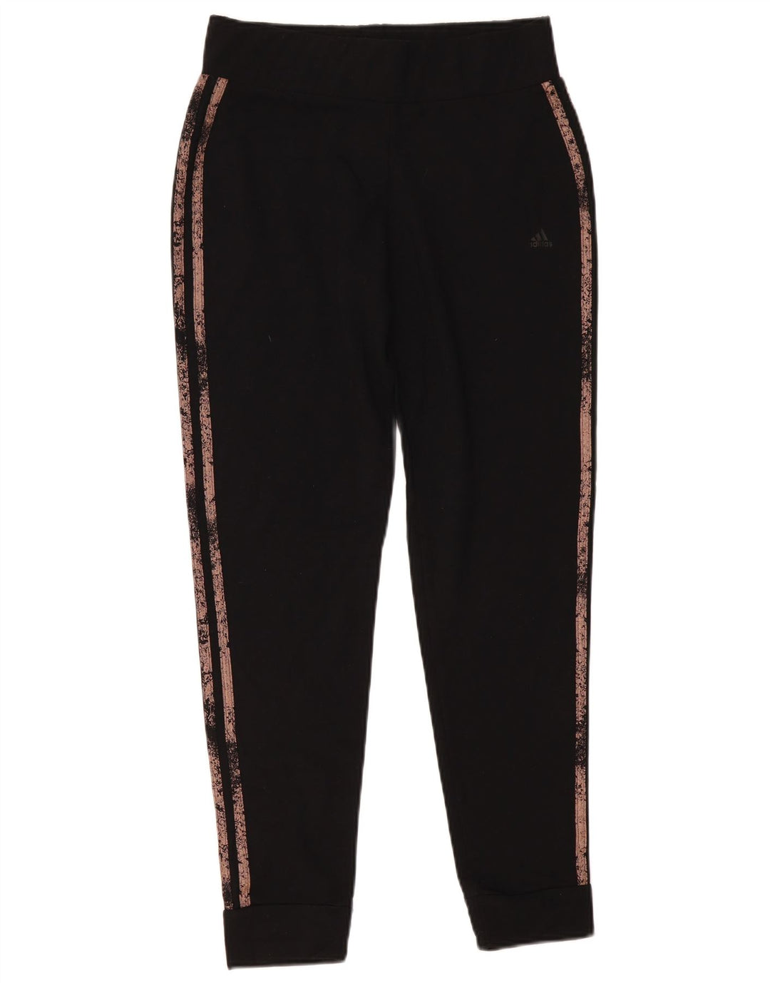 ADIDAS Womens Tracksuit Pants Joggers UK 10 Pequeno Poliéster Preto