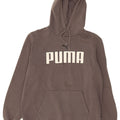 Puma Mens Graphic Hoodie Jumper Médio Algodão Cinza