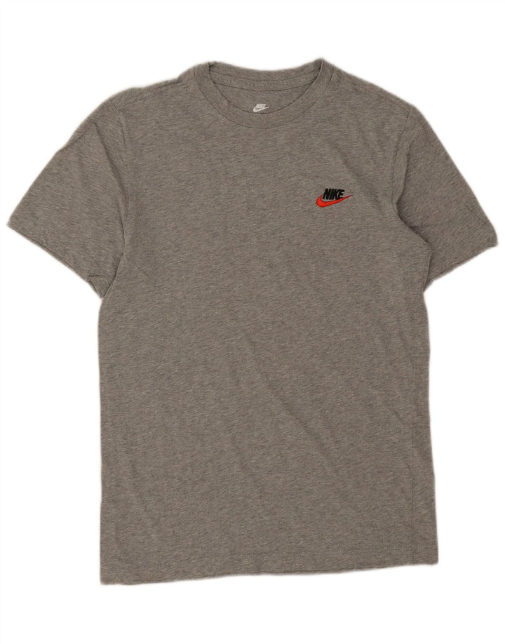 Camiseta masculina Nike Top pequeno algodão manchado cinza