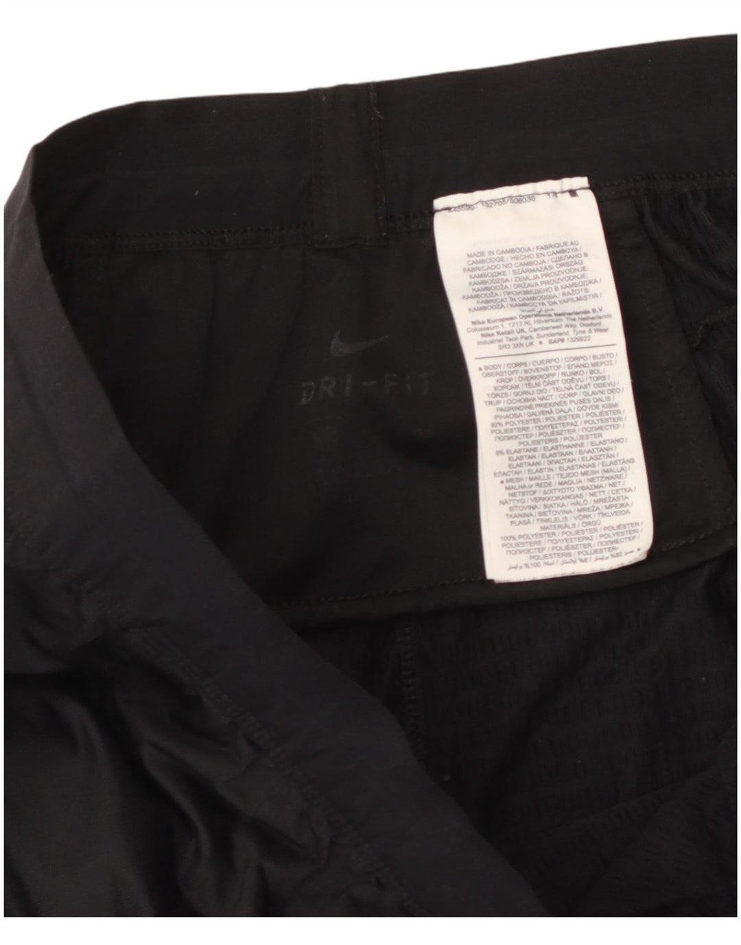 Calça de treino masculina NIKE Dri Fit grande poliéster preto