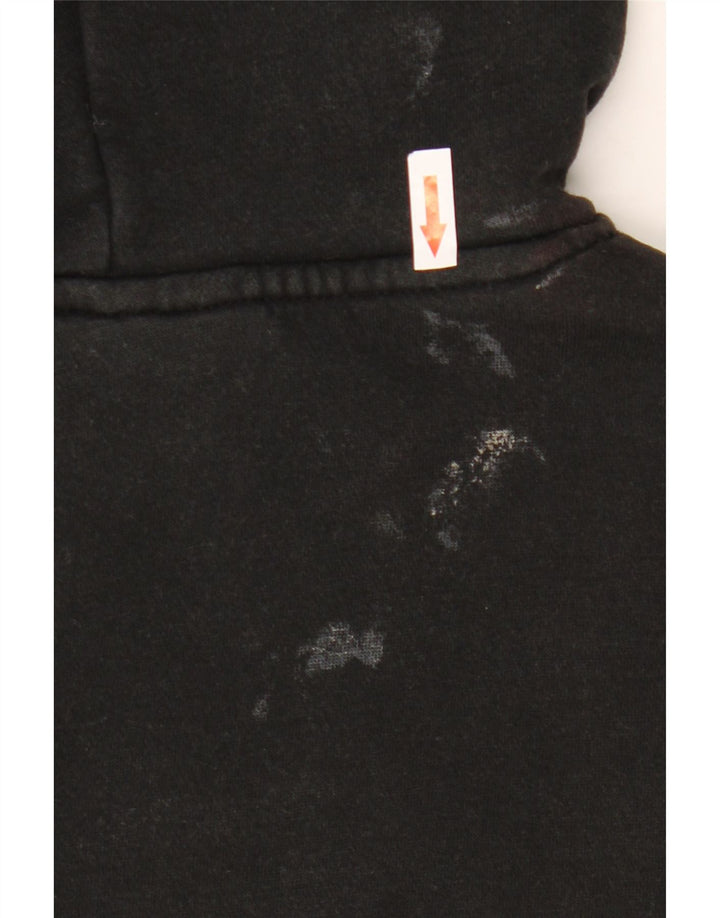 Reebok Mens Graphic Hoodie Jumper Grande Preto