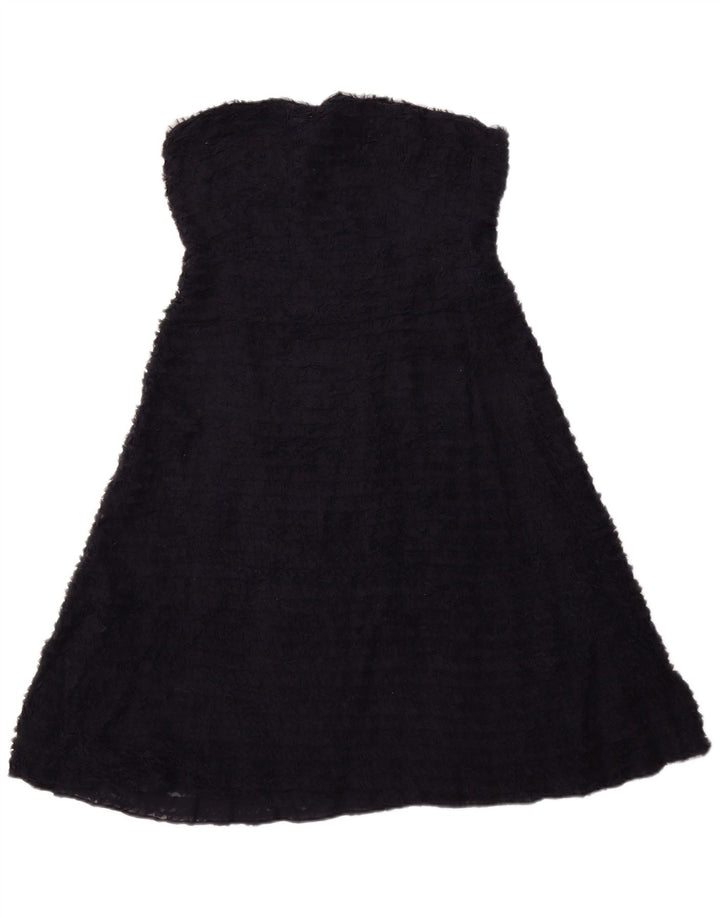 J. CREW Vestido sem alças feminino Reino Unido 12 Médio Azul Marinho