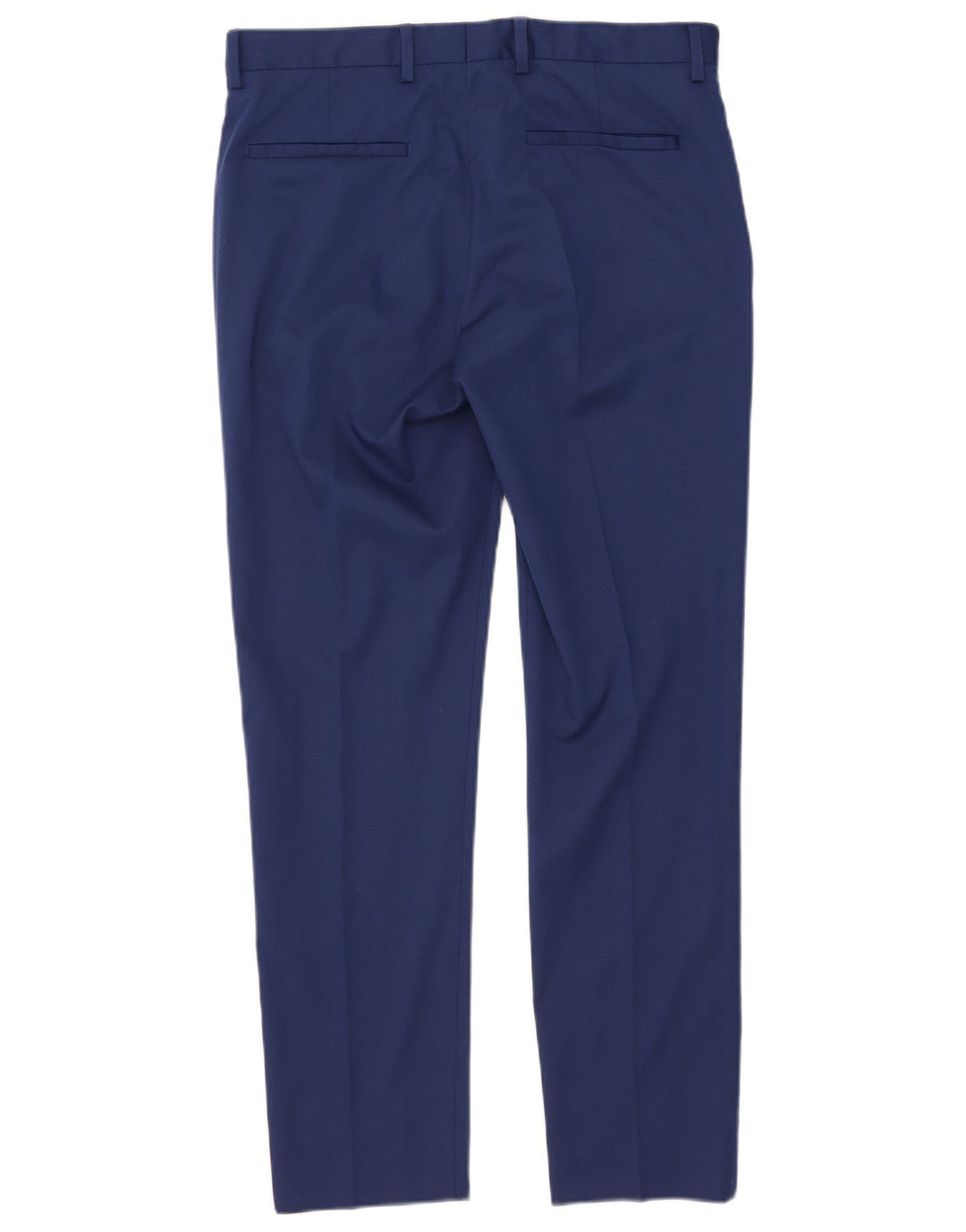 Zara Mens Slim Chino Calças EU 42 Grande W32 L30 Azul Poliéster