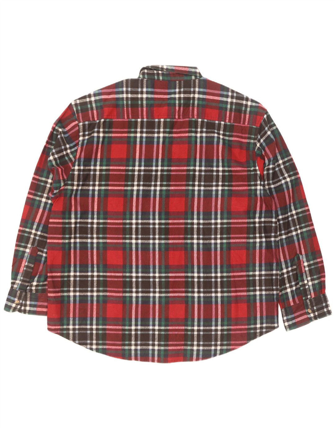 Camisa masculina idêntica de flanela tamanho 43/44 XL algodão xadrez vermelho