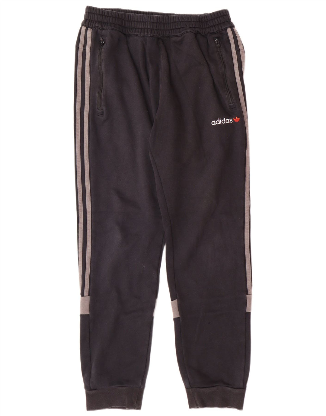 ADIDAS Calça de treino masculina Joggers Médio Preto Colourblock Algodão