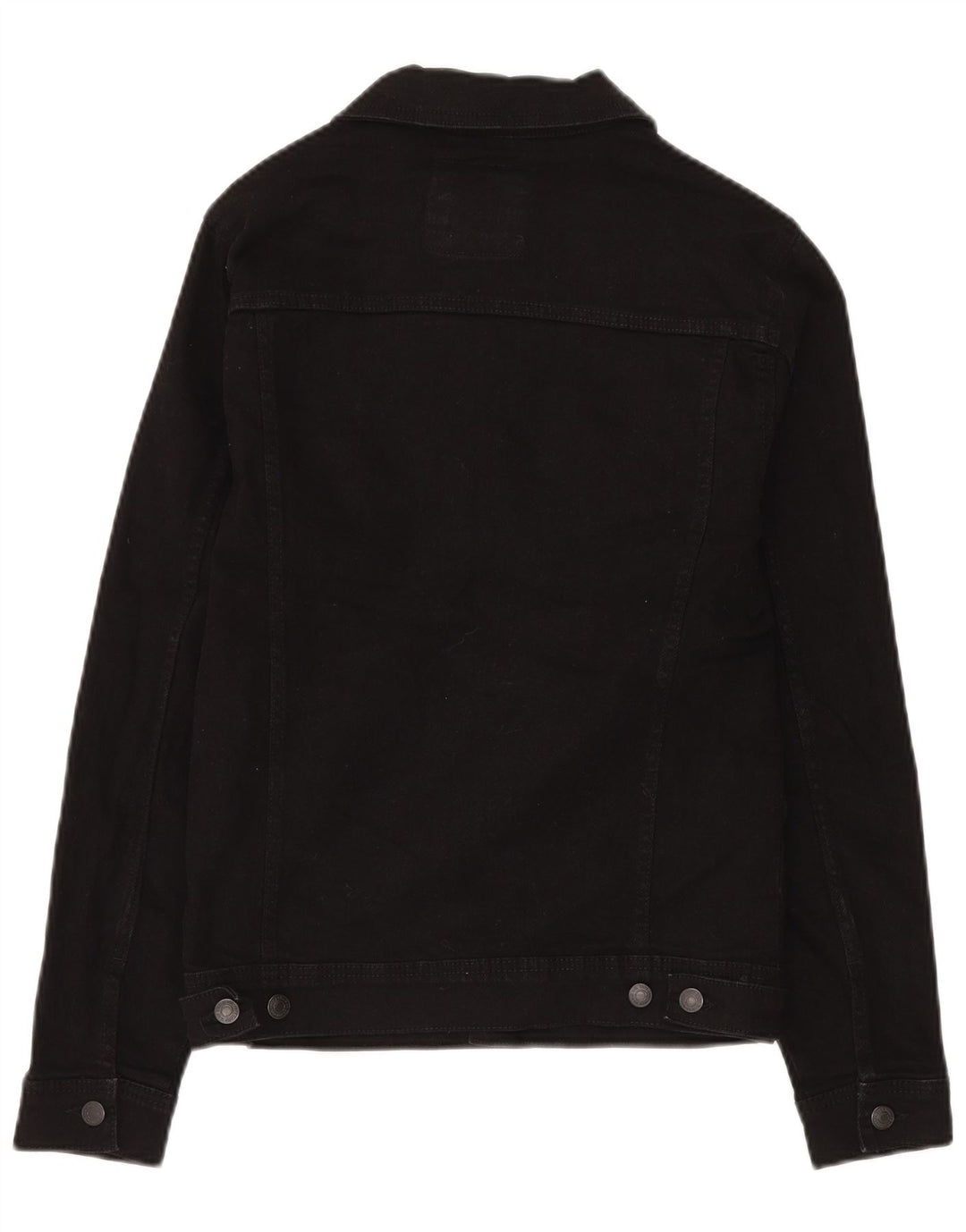 Jaqueta jeans masculina Zara Reino Unido 36 pequeno algodão preto