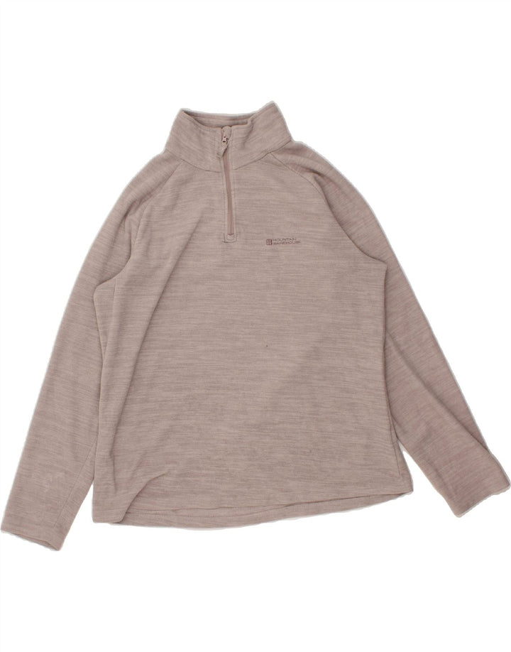 MOUNTAIN WAREHOUSE Womens Zip Neck Fleece Jumper UK 18 XL Grey Vintage Mountain Warehouse and Second-Hand Mountain Warehouse from Messina Hembry 