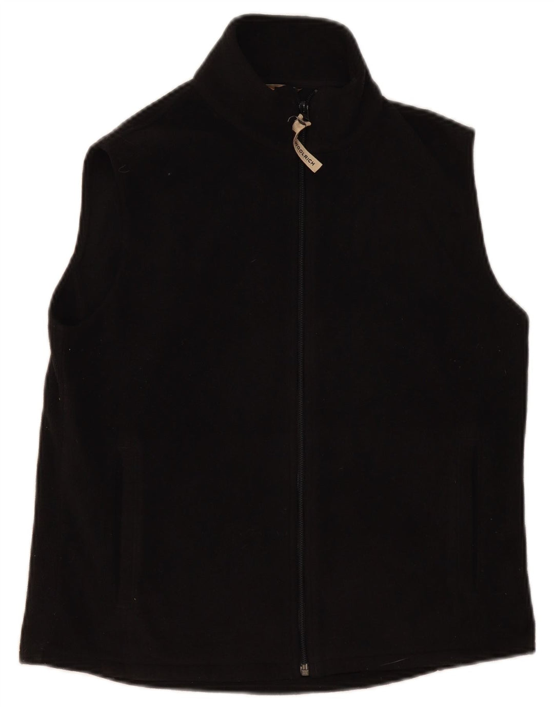 Colete de lã feminino Woolrich UK 14 médio preto