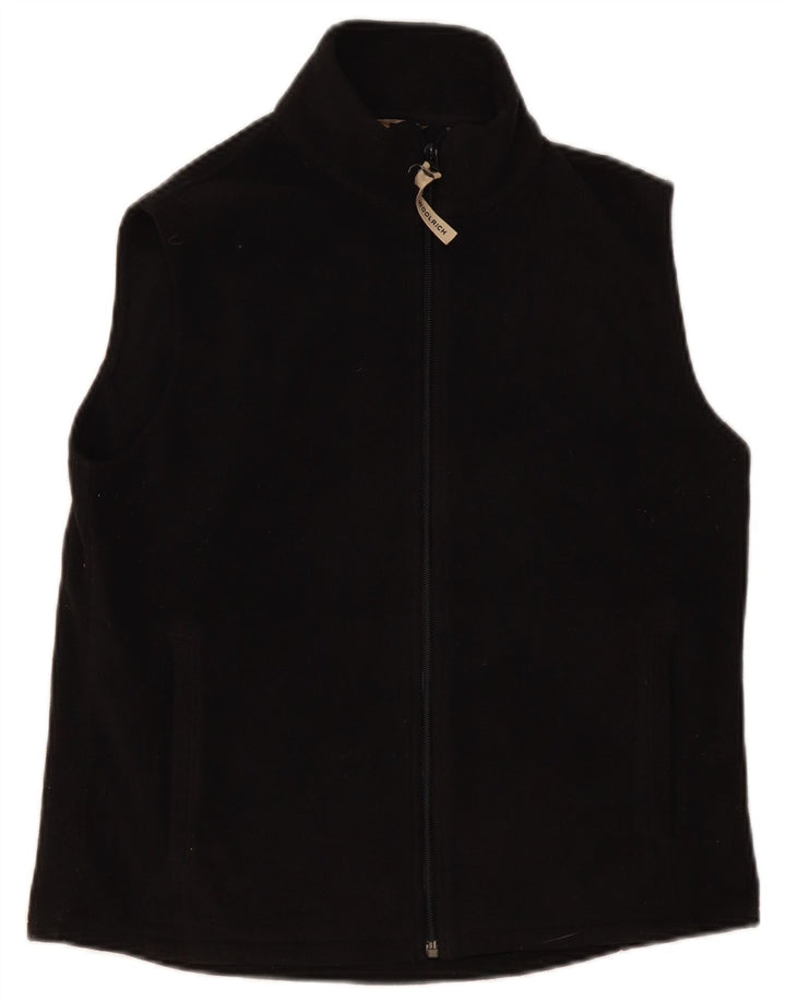 Colete de lã feminino Woolrich UK 14 médio preto