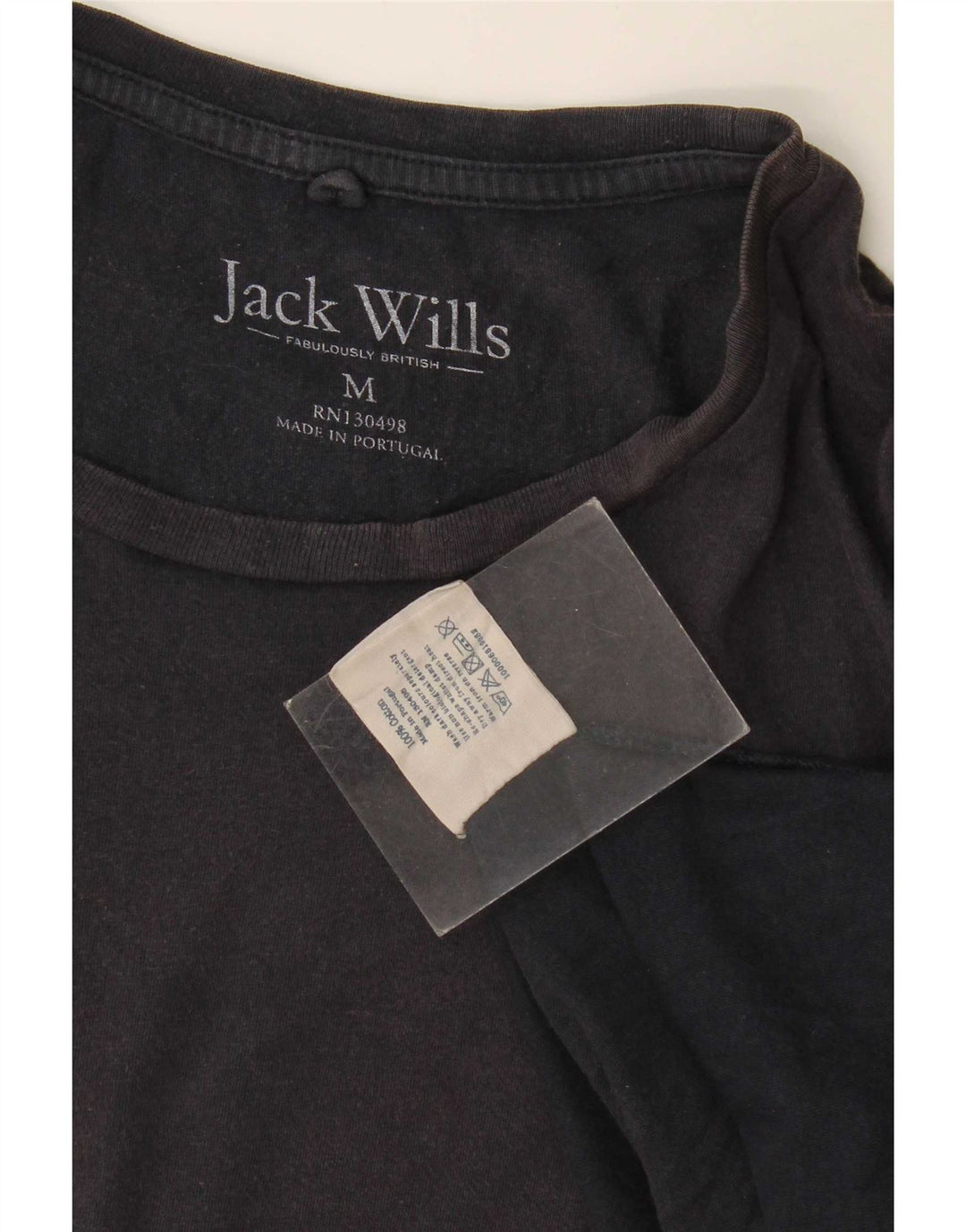 Camiseta masculina Jack Wills Top médio algodão azul marinho