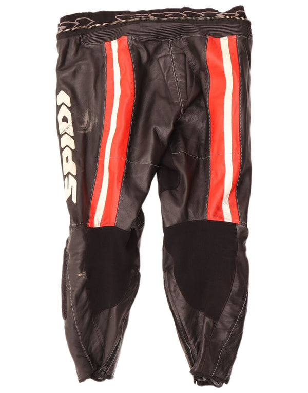 Calça masculina Spidi Moto Racer IT 52 grande W38 L26 preta colorblock