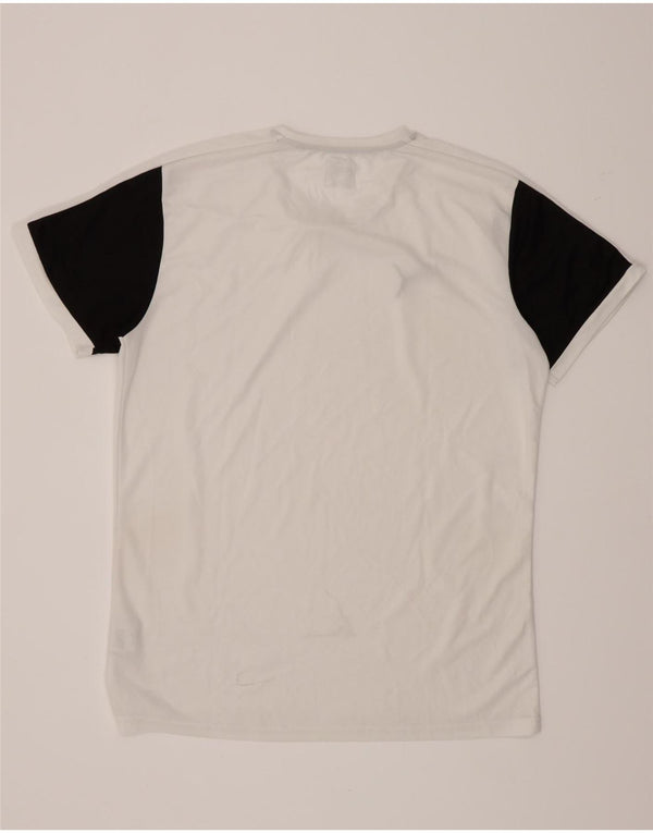 Puma Camiseta Masculina Top Grande Branco Colorblock Poliéster