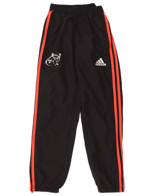 ADIDAS Meninos Munster Rugby Calças de treino Joggers 9-10 anos Preto
