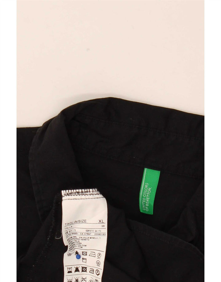 Pulôver feminino Benetton UK 18 XL algodão preto