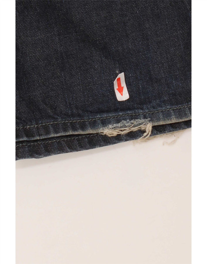 Diesel Mens Bootcut Jeans W36 L33 Azul Marinho Algodão