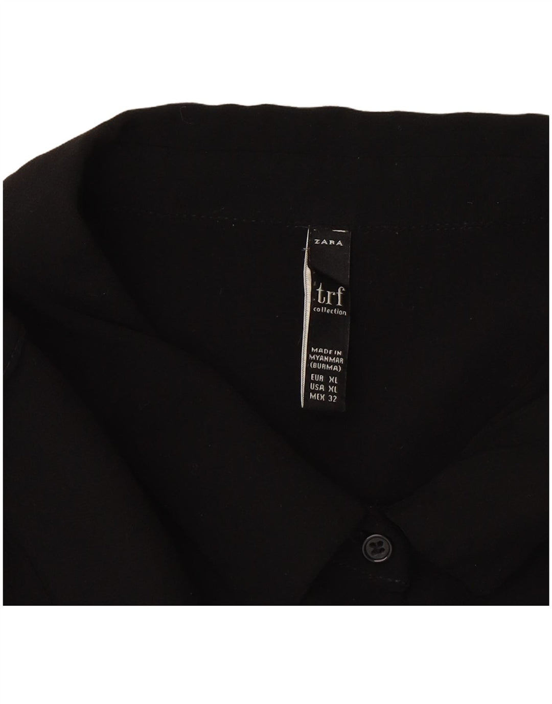 Zara Vestido Shift Feminino Reino Unido 18 XL Preto