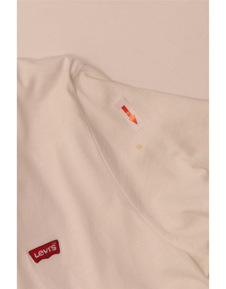 Camiseta masculina Levi's Top médio algodão branco