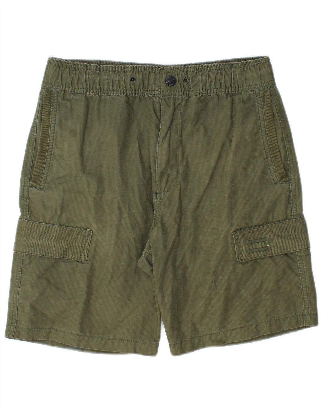 Superdry Mens Cargo Shorts Pequeno W30 Algodão Verde