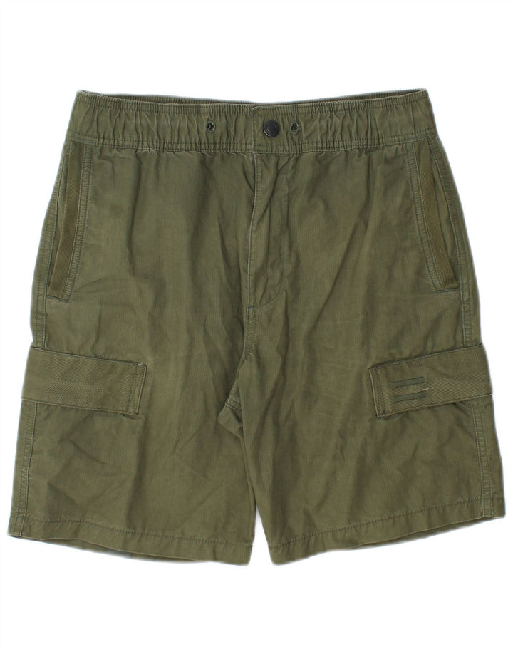 Superdry Mens Cargo Shorts Pequeno W30 Algodão Verde
