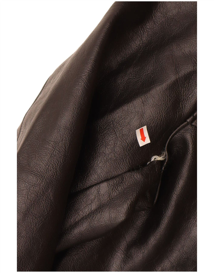 Jaqueta de couro masculina VINTAGE UK 40 grande couro preto