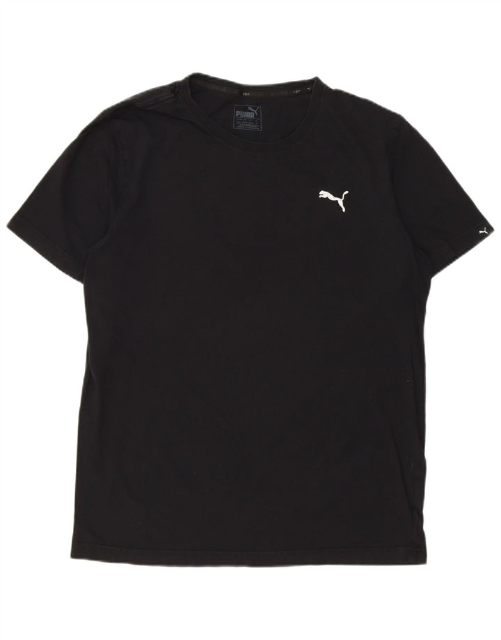Camiseta masculina PUMA Top médio algodão preto