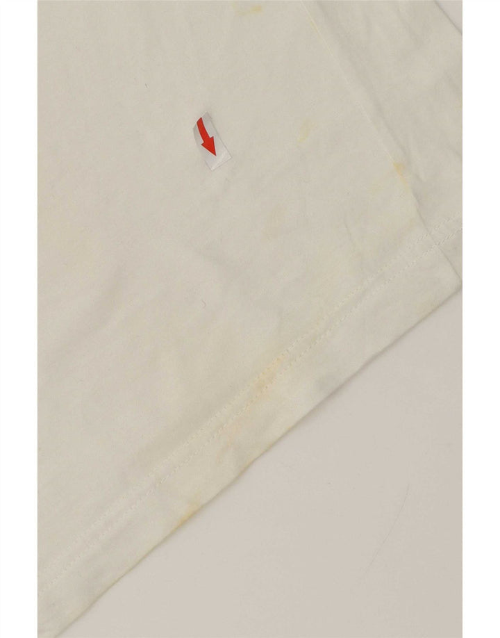Camisa polo masculina Lotto grande branca geométrica