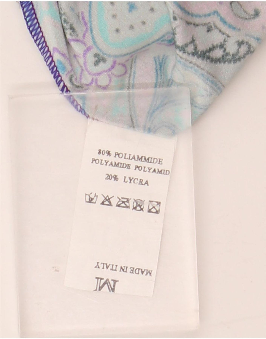 Calça casual feminina VINTAGE cintura alta média W24 L32 multicolorida