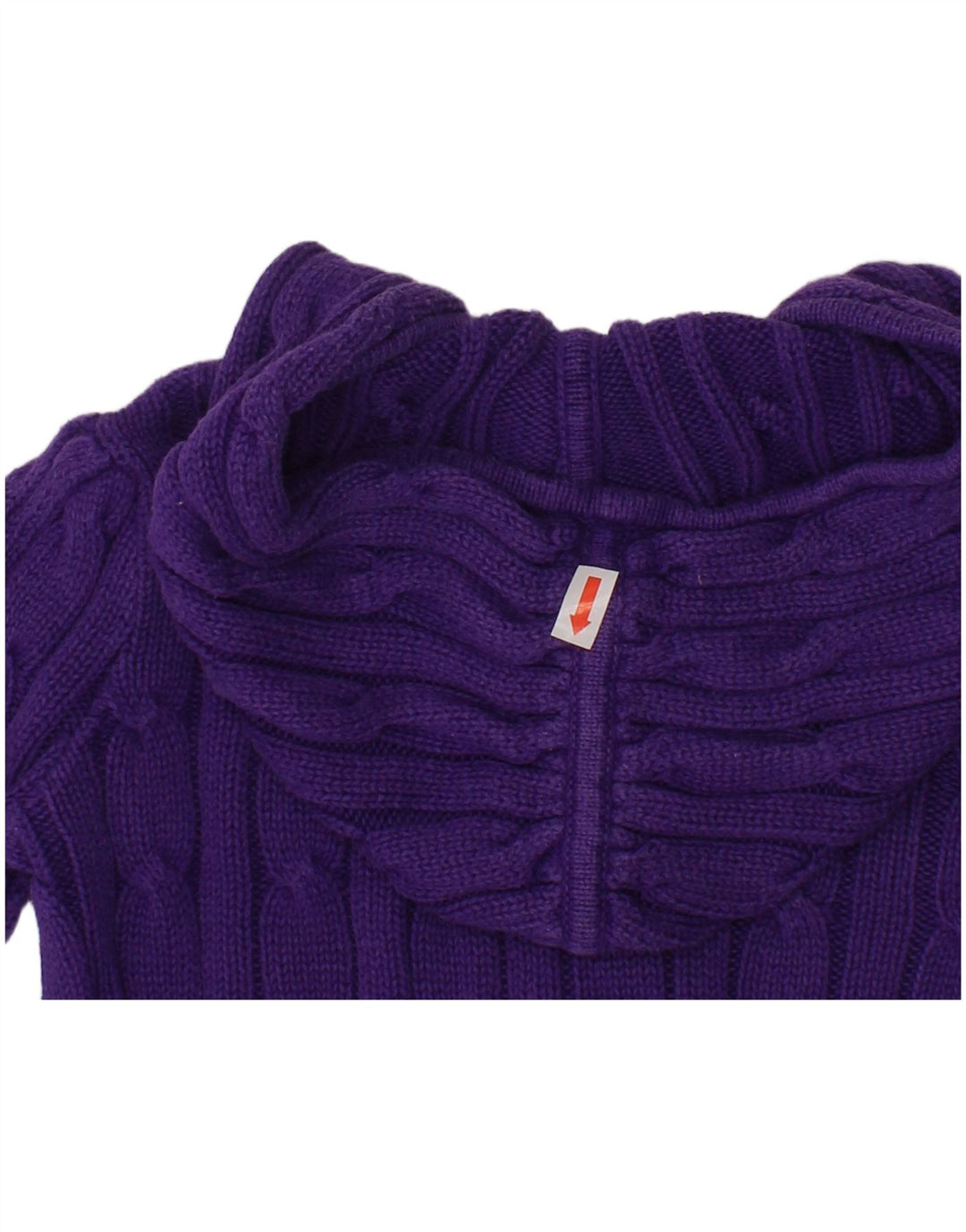 Suéter cardigã com capuz para bebês meninas RALPH LAUREN 12-18 meses algodão roxo