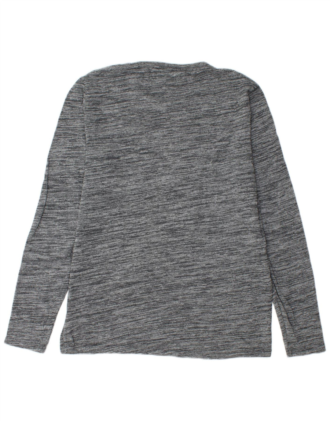 Tommy Hilfiger Suéter masculino com gola redonda XL algodão manchado cinza