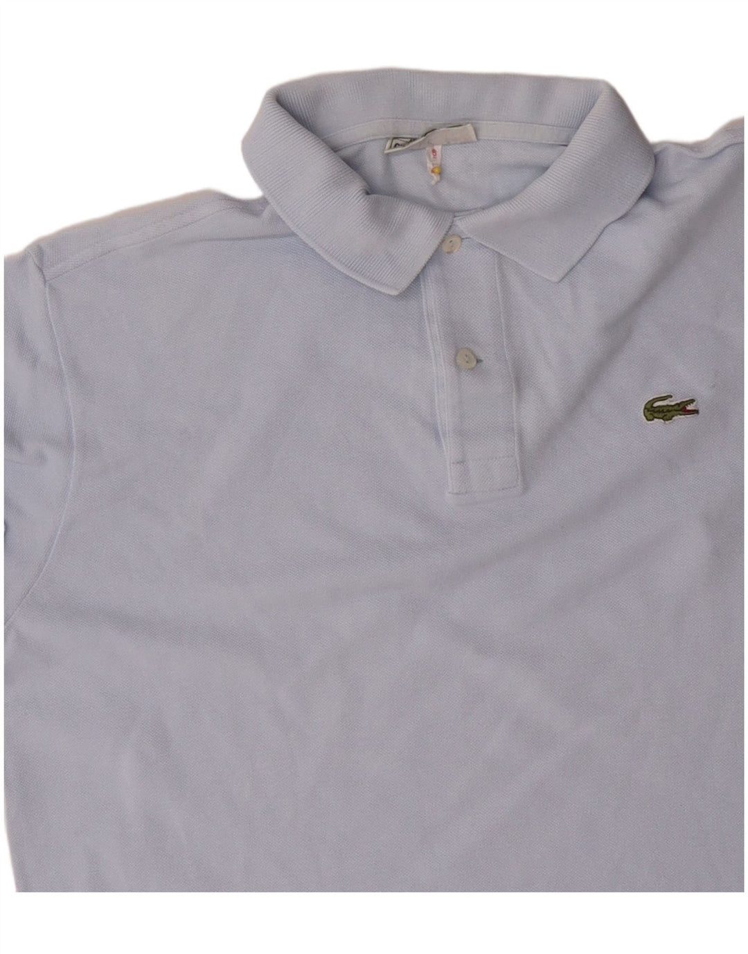 Camisa polo masculina Lacoste tamanho 6 XL azul algodão