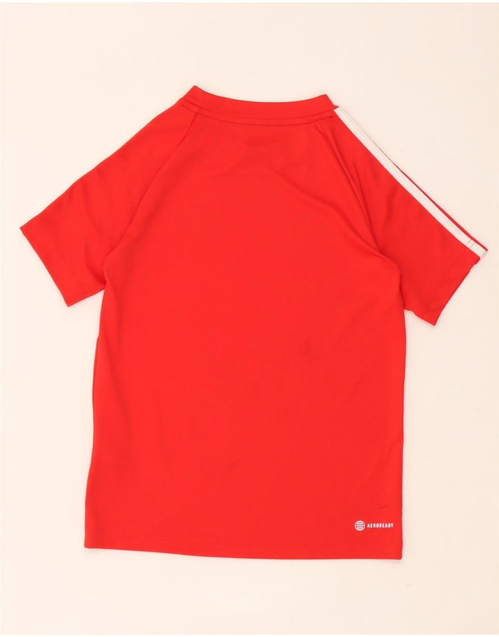 Camiseta Adidas Boys Aeroready Top 9-10 Anos Poliéster Vermelho