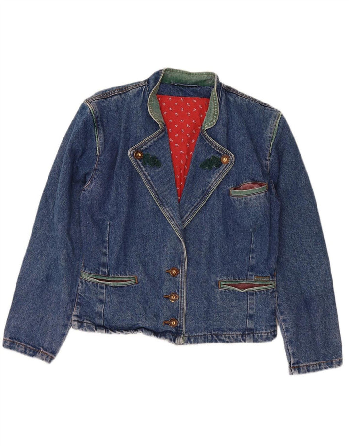 Jaqueta jeans feminina KEN MARSHAL IT 44 algodão azul médio