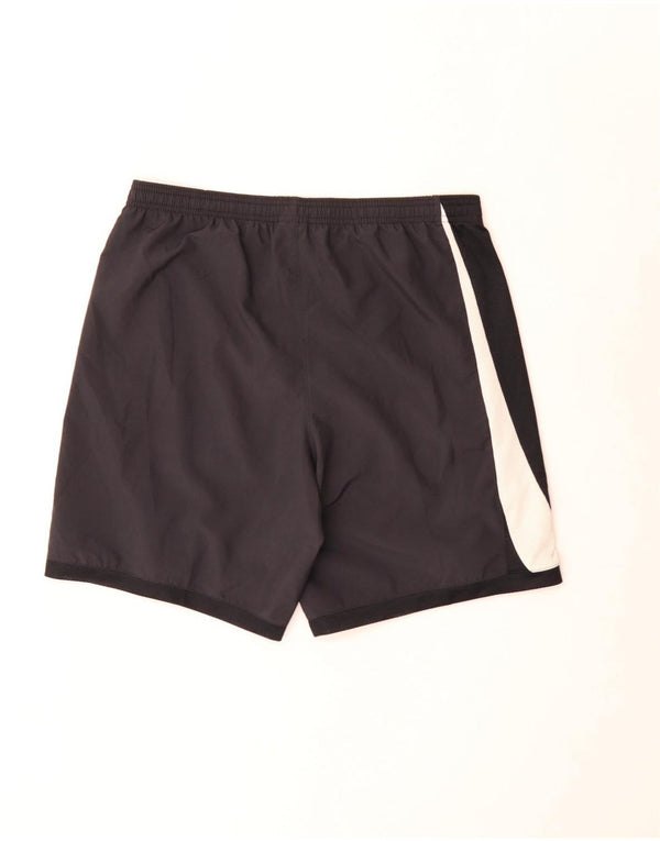 Shorts esportivos masculinos Nike Graphic Slim Fit médio preto colorblock esportivo