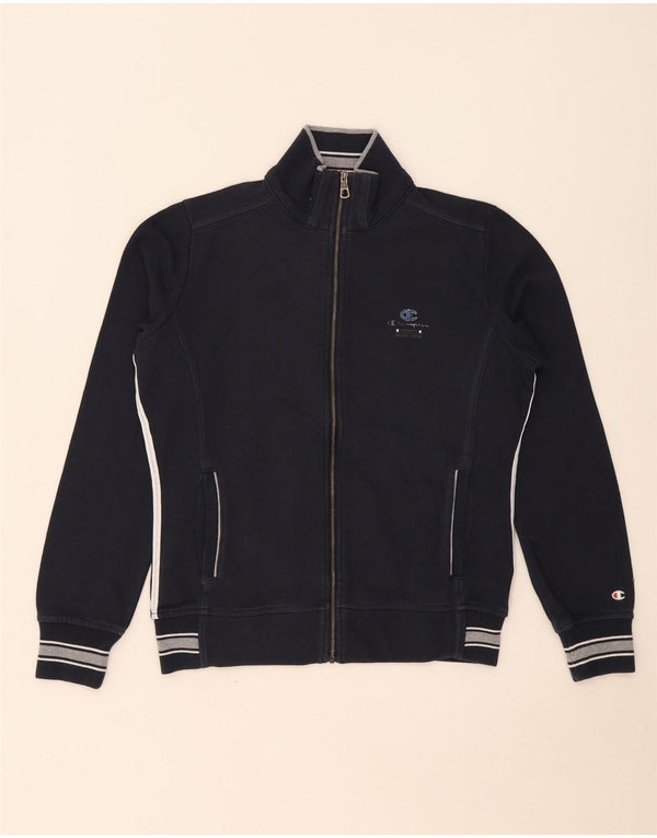 Jaqueta feminina Champion Heritage Fit Tracksuit UK 14 Médio Azul Marinho
