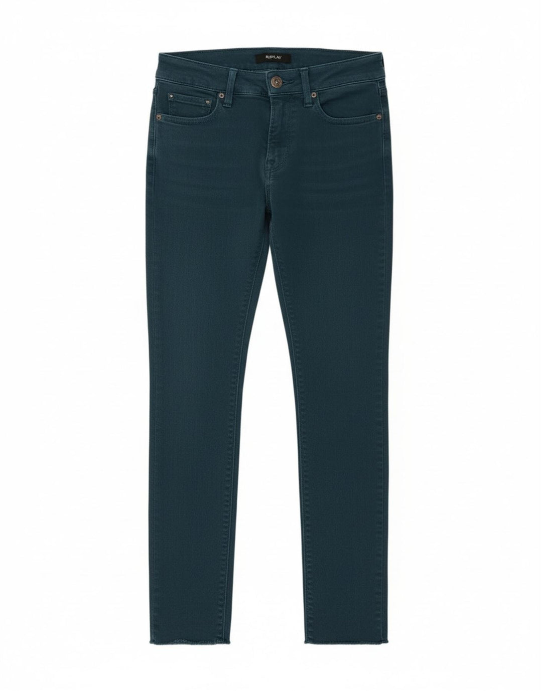 Replay Jeans Feminino Luz Slim W25 L27 Azul Algodão