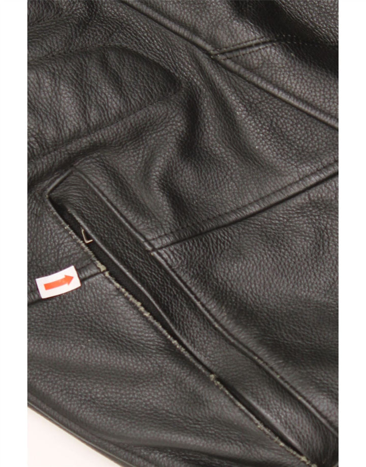 Jaqueta masculina de couro gráfico DAINESE Racer IT 50 grande couro preto