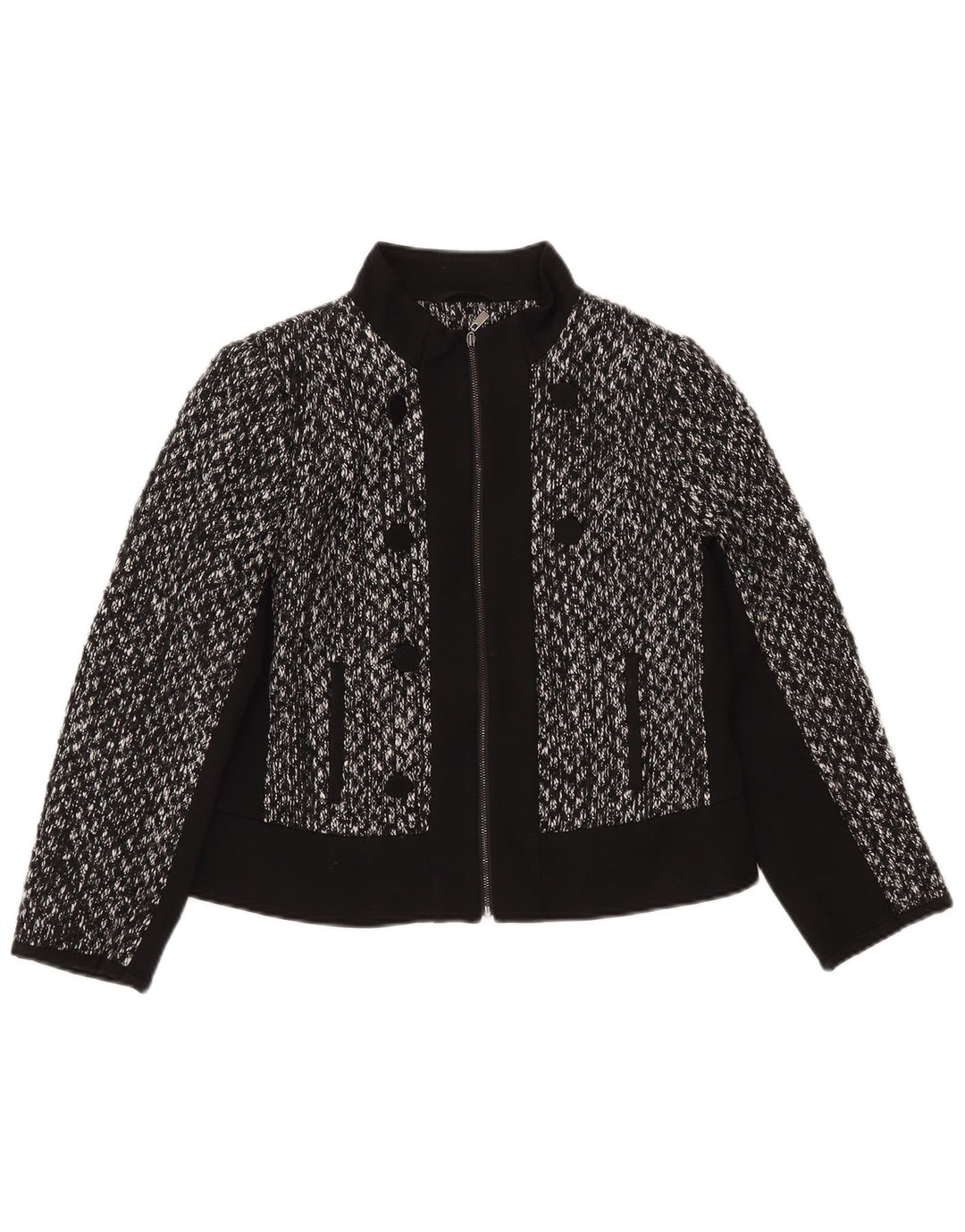Jaqueta blazer feminina MARKS & SPENCER UK 12 médio preto manchado
