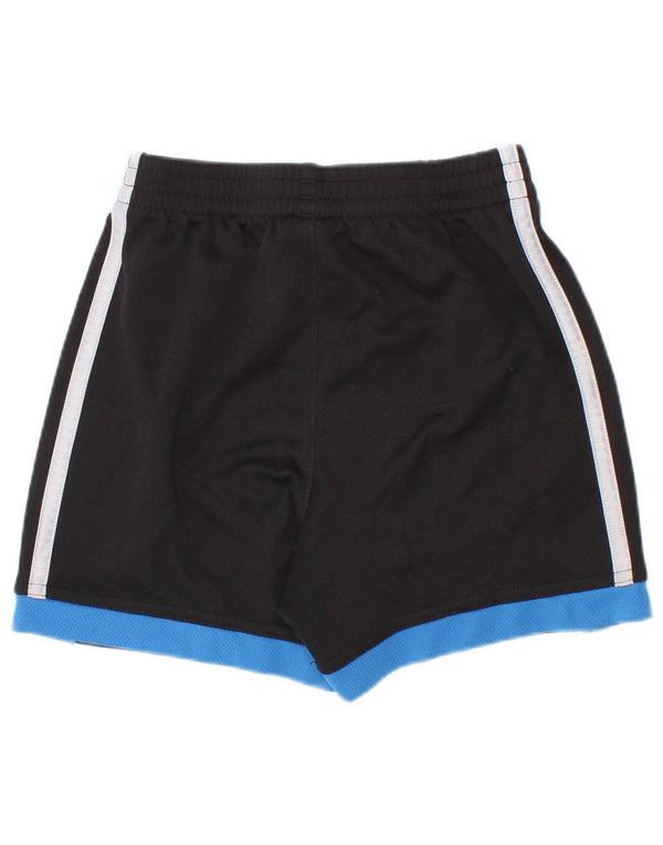 Shorts esportivos masculinos Adidas 2-3 anos preto colorblock poliéster