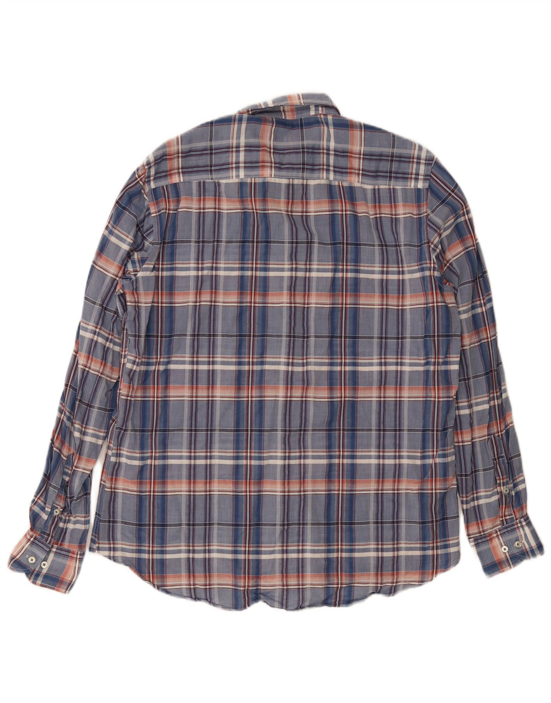 Camisa masculina Slim Fit Massimo Dutti XL xadrez azul
