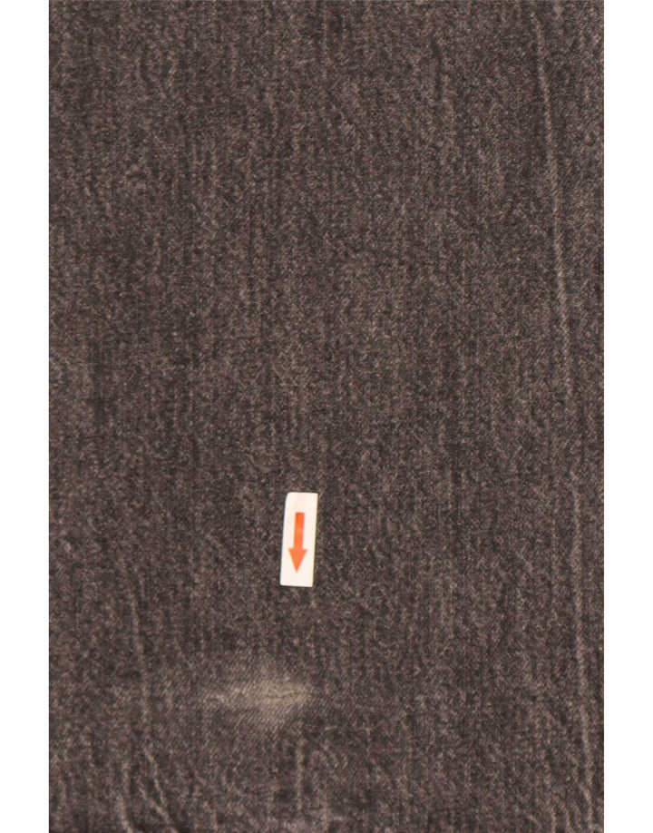Calça jeans reta feminina Zara EU 42 grande W32 L35 algodão cinza