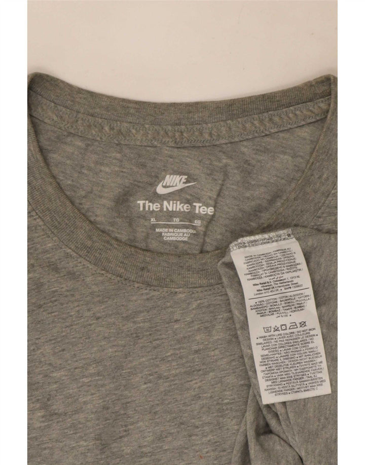 Camiseta masculina Nike Top XL cinza algodão