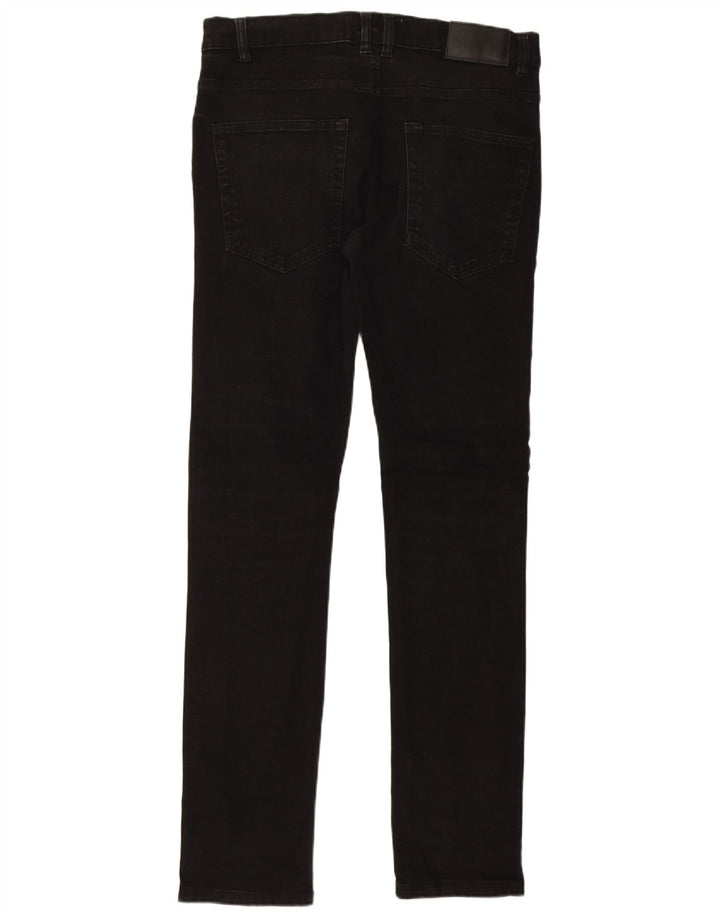 French Connection Masculino Slim Jeans W32 L32 Algodão Preto