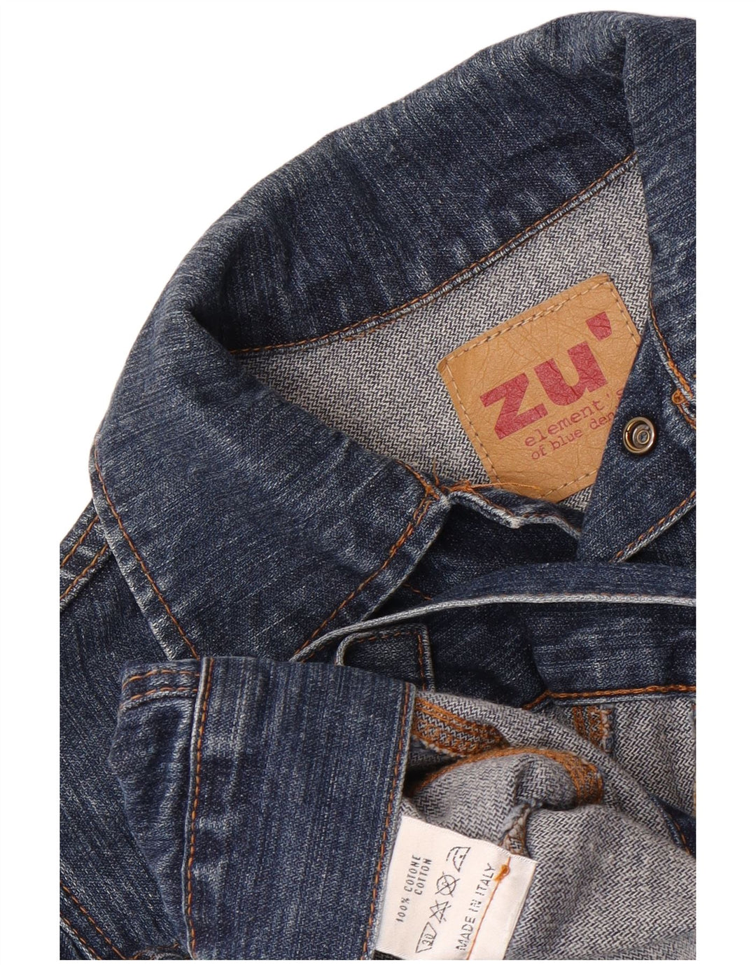 Jaqueta jeans feminina Zu Elements IT 40 algodão azul pequeno