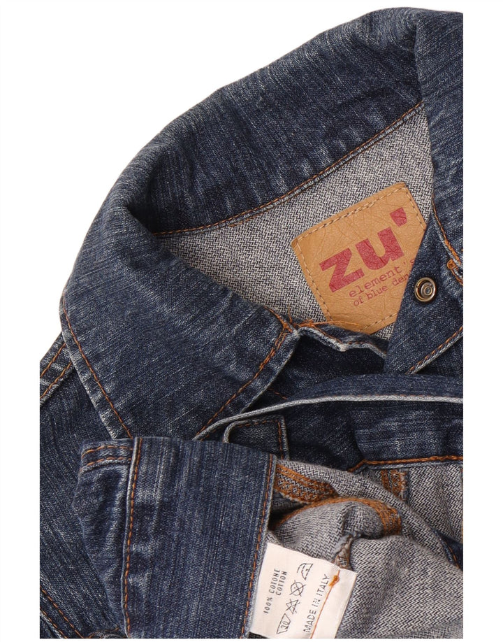 Jaqueta jeans feminina Zu Elements IT 40 algodão azul pequeno