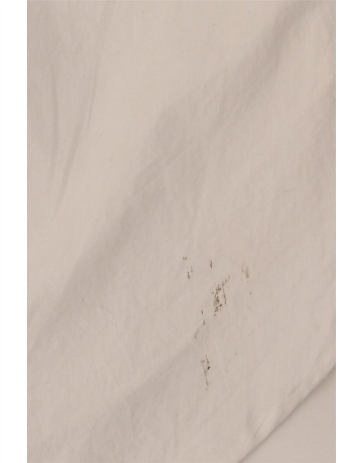 Vestido camisa oversized feminino ZARA Reino Unido 14 algodão branco médio