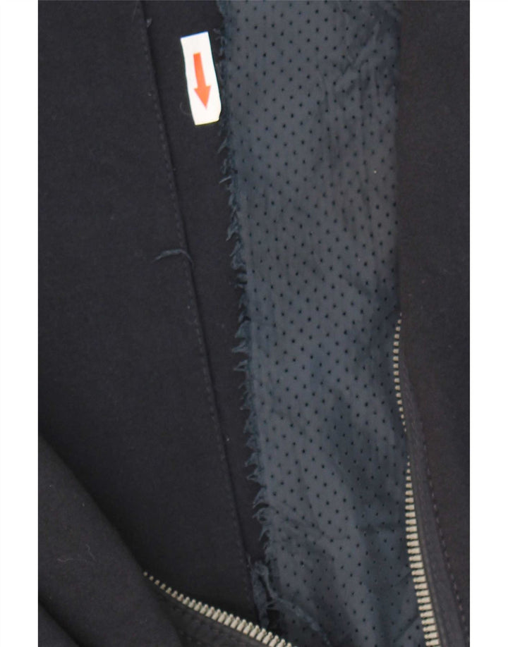 Jaqueta bomber masculina Zara UK 40 grande bloco colorido azul marinho