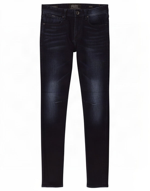 Superdry Womens Rider Slim Jeans W28 L32 Navy Blue Cotton