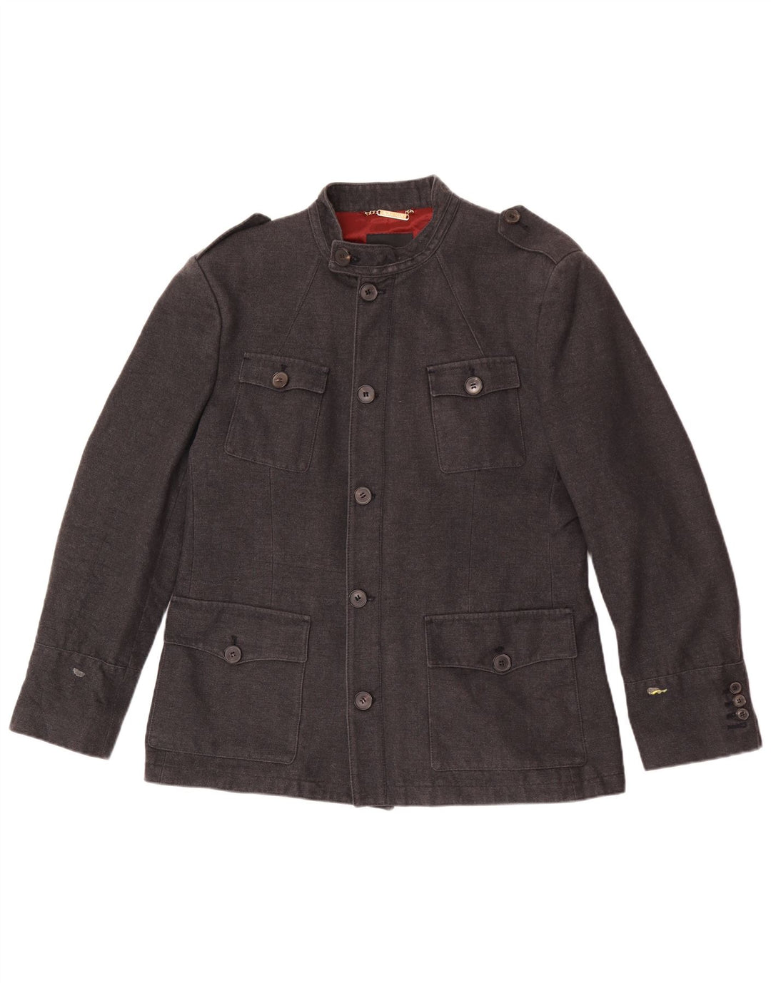 Jaqueta militar masculina Zara EU 54 XL cinza