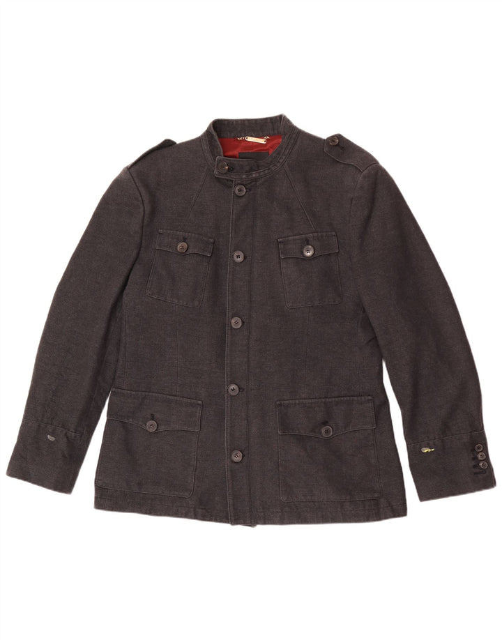 Jaqueta militar masculina Zara EU 54 XL cinza