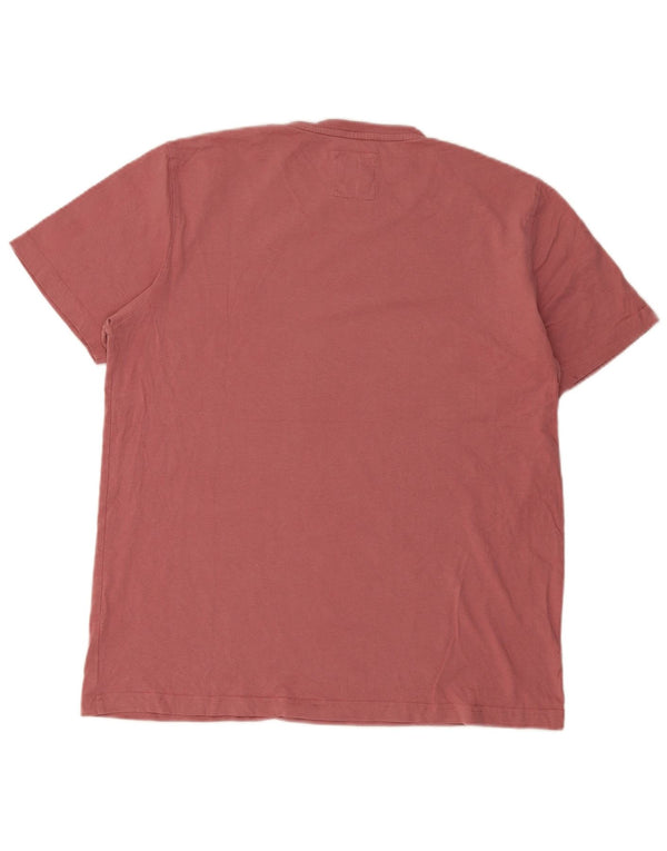 Camiseta masculina Crew Clothing Top XL algodão rosa